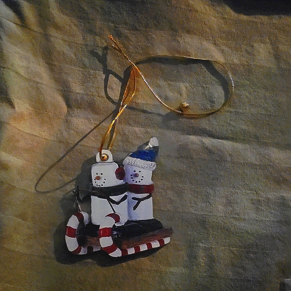 Mr. & Mrs. Snowman Christmas Ornament - Picture 1 of 4
